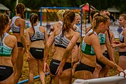 Deutsch: Beach Handball Champions Cup 2018 in Catania (ITA); Tag 2: 2. November – Frauen, Vorrundengruppe C: DHG Odense (DEN) - Beach Bazis Schleissheim (GER) 2:0 (18:12, 18:10) English: 2018 Beach Handball Champions Cup in Catania (ITA; Day 2: 2 November – Women's Preliminary Round Group C: DHG Odense (DENT) - Beach Bazis Schleissheim (GER) 1:2 (15:5, 7:12, 4:7)