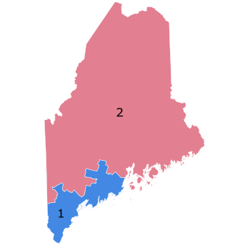 2020 United States presidential election in Maine - Results by congressional district.svg