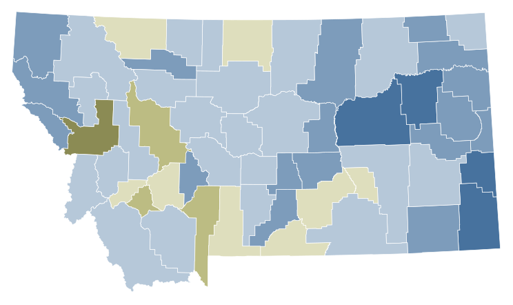 File:2022 Montana Referendum 131 results map by county.svg