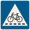 326-10 Priechod pre cyklistov (umiestnenie vpravo).svg