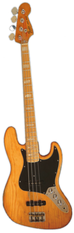גיטרה בס בעלת ארבעה מיתרים מסוג Fender Jazz Bass
