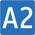 Motorway A2 shield}}