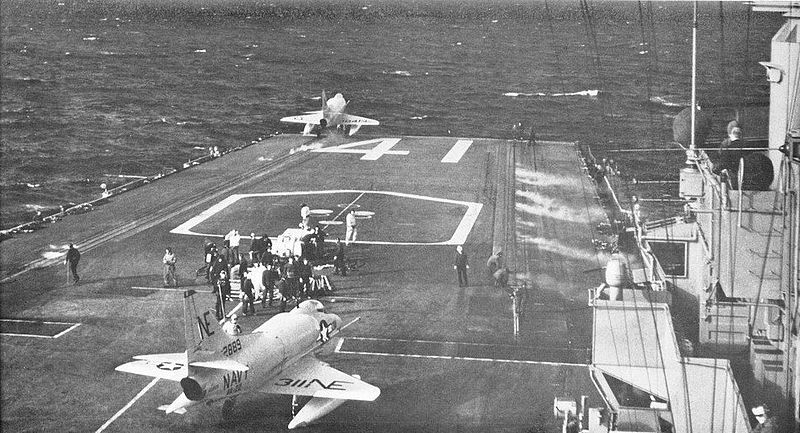 File:A4D-2s being launched from USS Midway (CVA-41) in 1961.jpg