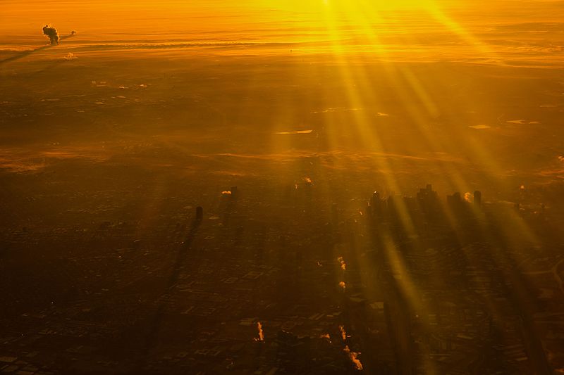 File:AA Flight from Miami to Dallas-Fort Worth - spectacular dawn over Dallas-Fort worth on the way into DFW - (26362140303).jpg