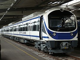 Desiro der Thailändischen Staatseisenbahn in einer Zugbildungshalle