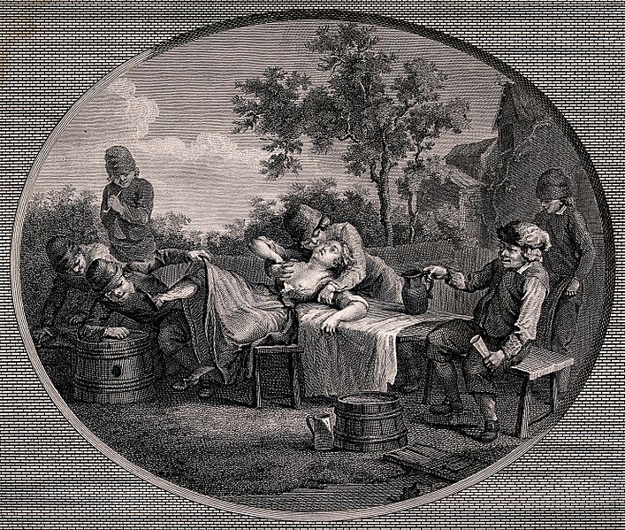 File:A scene showing the inevitable consequences of over-indulgen Wellcome V0039086.jpg