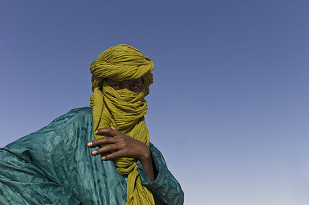 A touareg at the Festival au Desert near Timbuktu, Mali