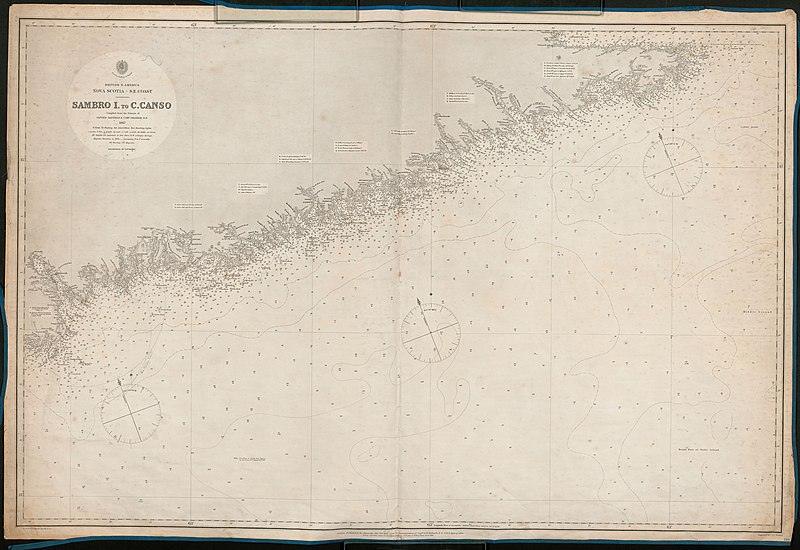 File:Admiralty Chart No 729 Nova Scotia S.E. Coast Sambro I. to C. Canso, Published 1867.jpg