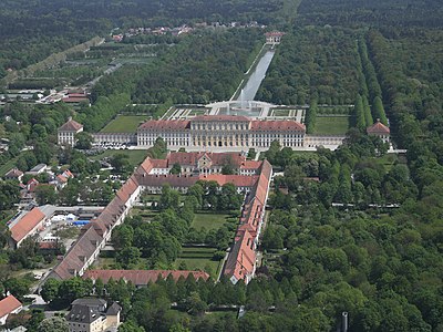 Aerial image of the Schleißheim Palace