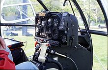 Cockpit einer Aérospatiale SA.319 Alouette III