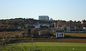 Español: La factoría Alstom de Santa Perpètua de Mogoda vista desde El Calderí en Mollet del Vallès (Vallès Oriental, Barcelona, Catalunya).