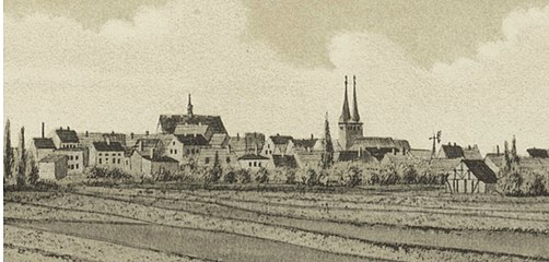 Die Stadt Kirchhain im Jahre 1891