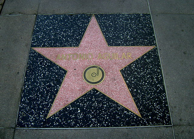 Aguilar's star on the Hollywood Walk of Fame