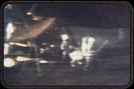 Video image of Shepard hitting a golf ball on the Moon during Apollo 14 in 1971