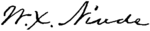 Appletons' Ninde William Xavier signature.png