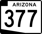 Straßenschild der Arizona State Route 377