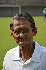 Ashoke Chatterjee, former India international, who played and captained Howrah Union in 1959. Ashok Chatterjee - Howrah 2013-04-28 6480.JPG