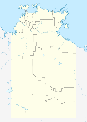 Mapa de localización de Territorio del Norte