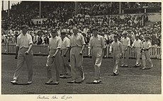 Australian test cricket team in Brisbane, 1928 (6753271703).jpg