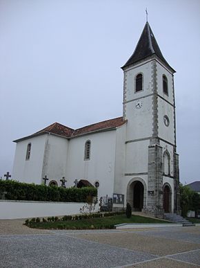 Béhasque (Béhasque-Lapiste, Pyr-Atl, Fr) l'église.JPG