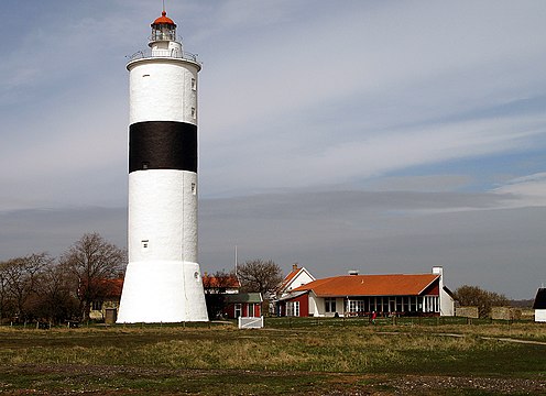 Öland: Fyren Långe Jan (byggd 1785) på Ölands södra udde.