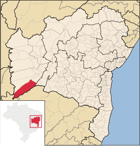 Poziția localității Cocos (Bahia)