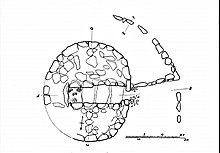 Bant's carn layout, Bonsor 1900 Ban't Cairn drawing.jpg