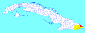 Poziția localității Baracoa