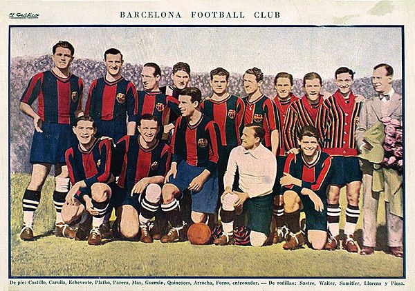 Team of FC Barcelona, published on El Gráfico, 1926