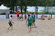 Deutsch: Beachhandball Europameisterschaften 2019 (Beach handball Euro); Tag 2: 3. Juli 2019 – Männer, Vorrunde Gruppe C, Nordmazedonien-Schweiz 0:2 (13:22, 18:19) English: Beach handball Euro; Day 2: 3 July 2019 – Women Preliminary Round Group A – Men Preliminary Round Group C – North Macedonia-Switzerland 0:2 (13:22, 18:19)