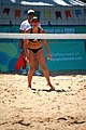 Deutsch: Beachvolleyball bei den Olympischen Jugendspielen 2018; Tag 8, 14. Oktober 2018; Mädchen, Achtelfinale – USA-Peru 2:0 (21–19/21–12) English: Beach volleyball at the 2018 Summer Youth Olympics at 14 October 2018 – Girls Round of 16 – USA-Peru 2:0 (21–19/21–12)