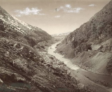 Bear River Canyon in Utah c. 1869