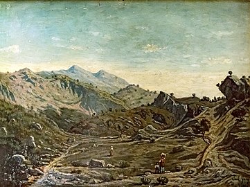 Paul Guigou, Les Collines de Saint-Loup (1856).