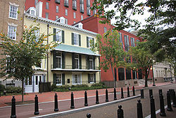 The Tayloe House with the Markey National Courts Building to the right and background Benjamin Ogle Tayloe House - Markey National Courts Building - 2009.jpg