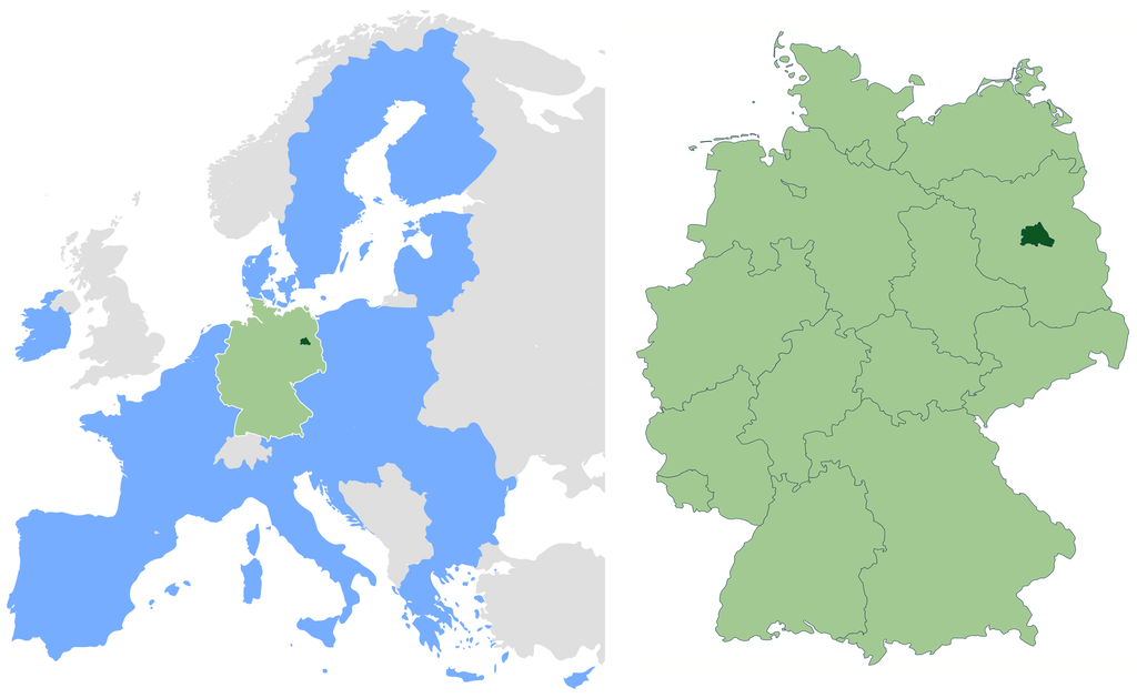 Location within European Union and Germany