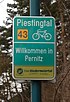 Biedermeier-Radweg, cycling route sign, Pernitz.jpg