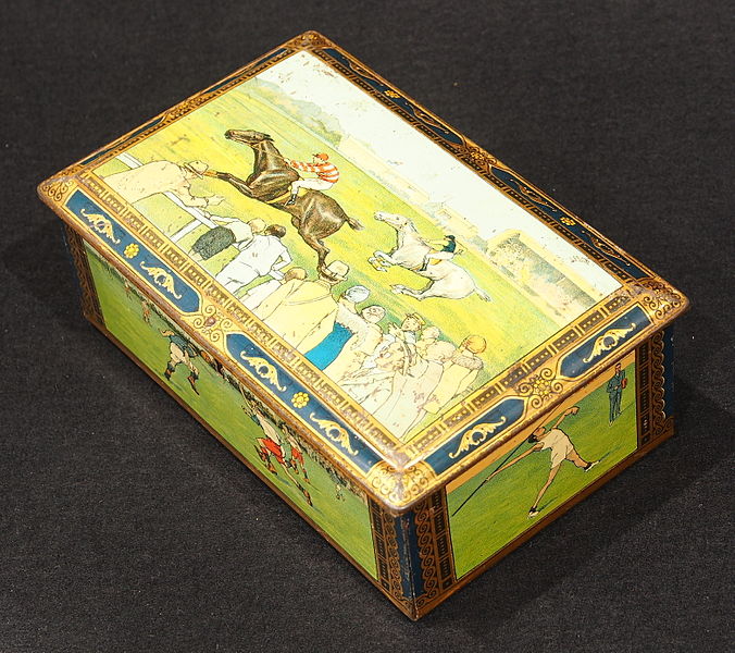 File:Biscuit tin with pictures of old sports, ca 1930, pic2.JPG