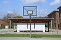 Cancha de baloncesto en una escuela alemana