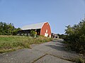 Bolton entrance to the Bolton Flats Management Area with cape and gambrel roof barn