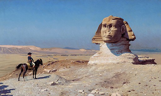 Bonaparte devant le Sphinx de Jean-Léon Gérôme (1886).