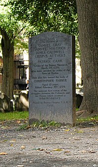 Boston Massacre grave marker
