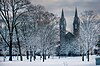 The chapel at Bowdoin College