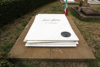 Bruno catarzi, tomba di giovanni spadolini, 1994 circa 01.jpg