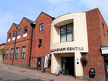 Buckingham Centre, Verney Close: Offices of Buckingham Town Council, area office of Buckinghamshire Council, and town's library.