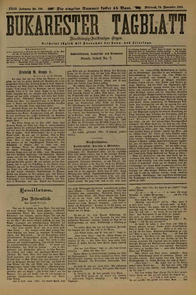 File:Bukarester Tagblatt 1902-11-26, nr. 266.pdf