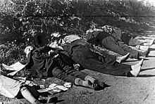 Corpses of ethnic Germans at Bydgoszcz Bundesarchiv Bild 183-E10593, Bromberg, Leichen getoteter Volksdeutscher.jpg