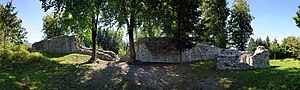 Panoramic view of the castle ruins