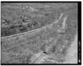 CLARA BARTON PARKWAY, AERIAL VIEW OF CandO CANAL LOCK -6 AND LOCK-5 LOOKING SOUTHEAST. - George Washington Memorial Parkway, Along Potomac River from McLean to Mount Vernon, VA, HAER VA,30- ,8-115.tif