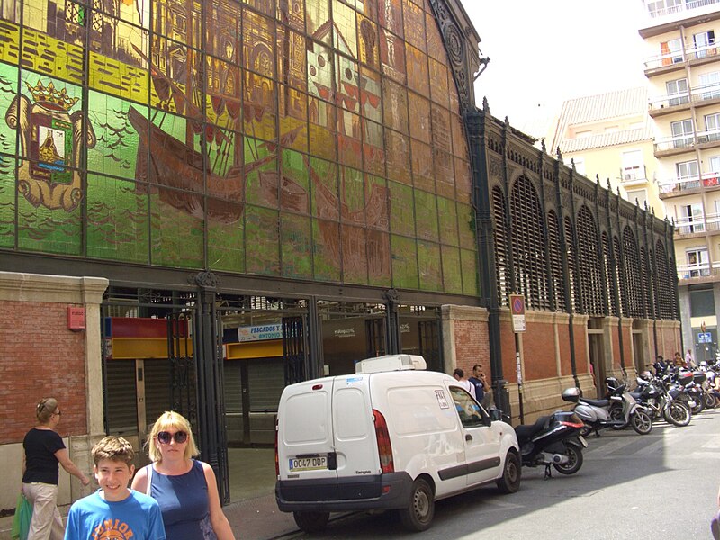 File:Calle Sagasta Mercado Atarazanas.JPG