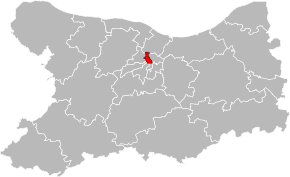 Kanton na mapě departementu Calvados